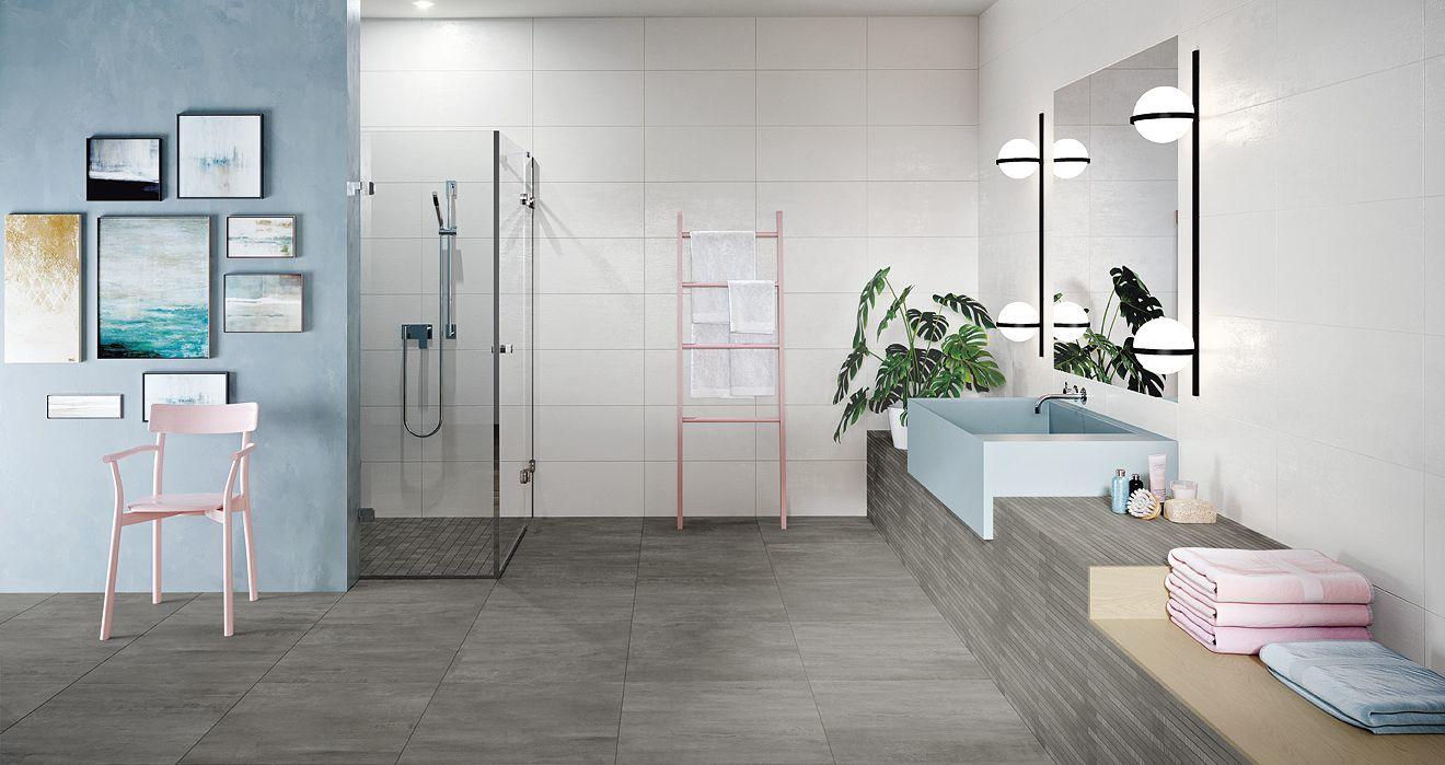 Kombination von Fliesenformaten